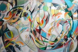 Joanna Coke - Atomic Joy - 40 x 60 - Acrylic