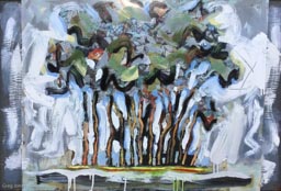 Greg Jones - Weathered Forest - 24.5 x 36 - Mixed Media