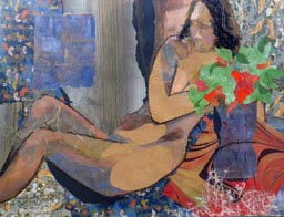 Judy Lyon Schneider - Nude  - 36.5 x 44 - Mixed Media