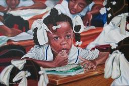 Katiana Jarbeth Smith - Without An Education There is No Living -  38 x 26 - Acrylic