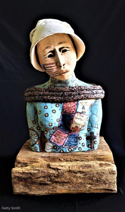 Katty Smith - The Pioneer Spirit - 17 x 12 x 13 - Clay