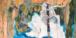 Susan von Gries - Tobias Picker, Old and Lost Rivers -  12 x 48 - Mixed Media