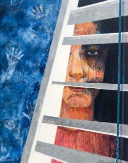 Beau Wild - Broken Promises, Broken Bones - 60 x 48 x 3 - Mixed Media On Canvas