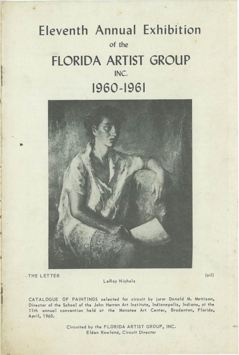 1960 Art League of Manatee County, Bradenton Juror: Donald Matti