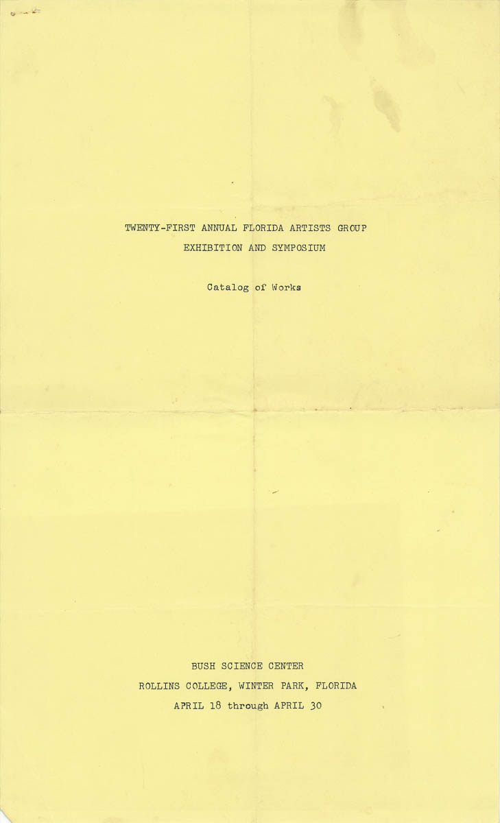 1970 Busch Science Center, Rollins College, Winter Park