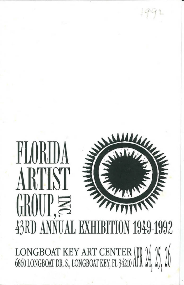 1992 Longboat Key Art Center Juror: Bruce H. Evans