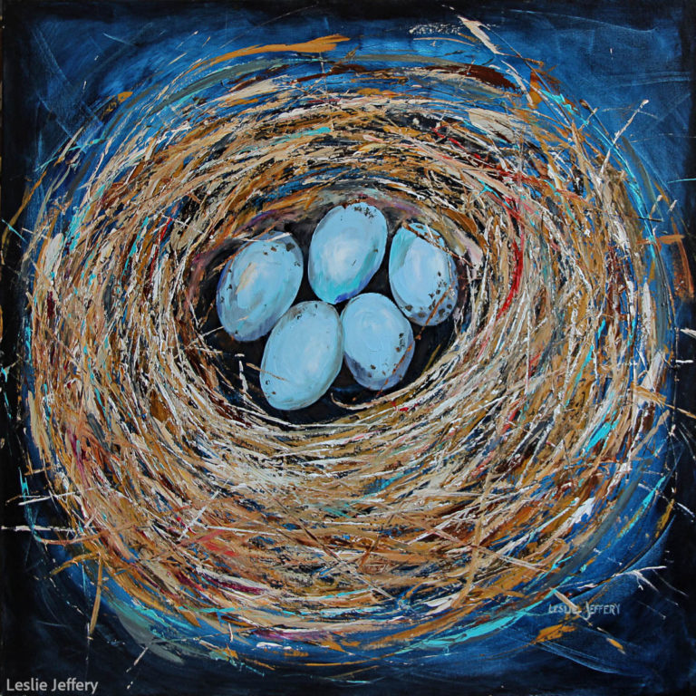 Five Eggs 40×40