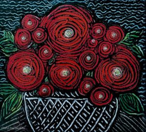 Cheryl Day-Swallow  - My Bowl Of Red Flowers