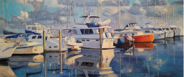 Darryl Doldman Waiting for the Weekend oil painting